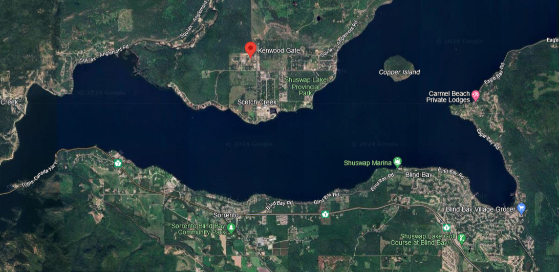 map of Scotch Creek